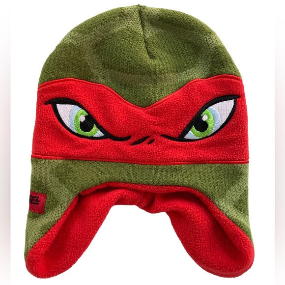 TMNT Teenage Mutant Raphael Kids Winter Knit Hat 2016 ABG Accessories. - Picture 1 of 11